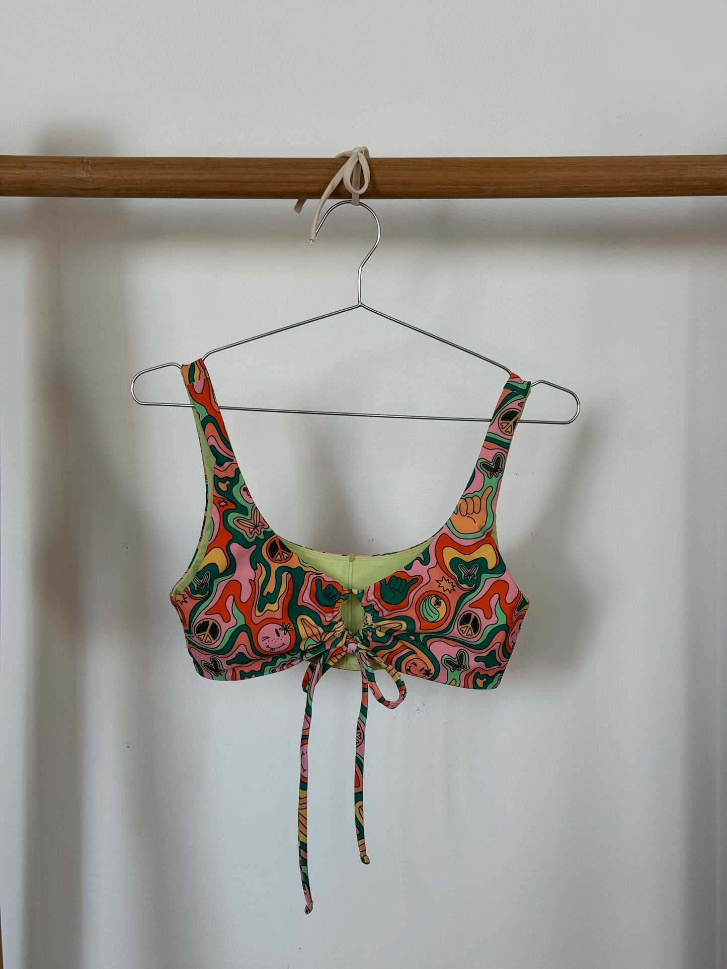 Seafoam Disco - 2-in-1 Scoop Bikini Top