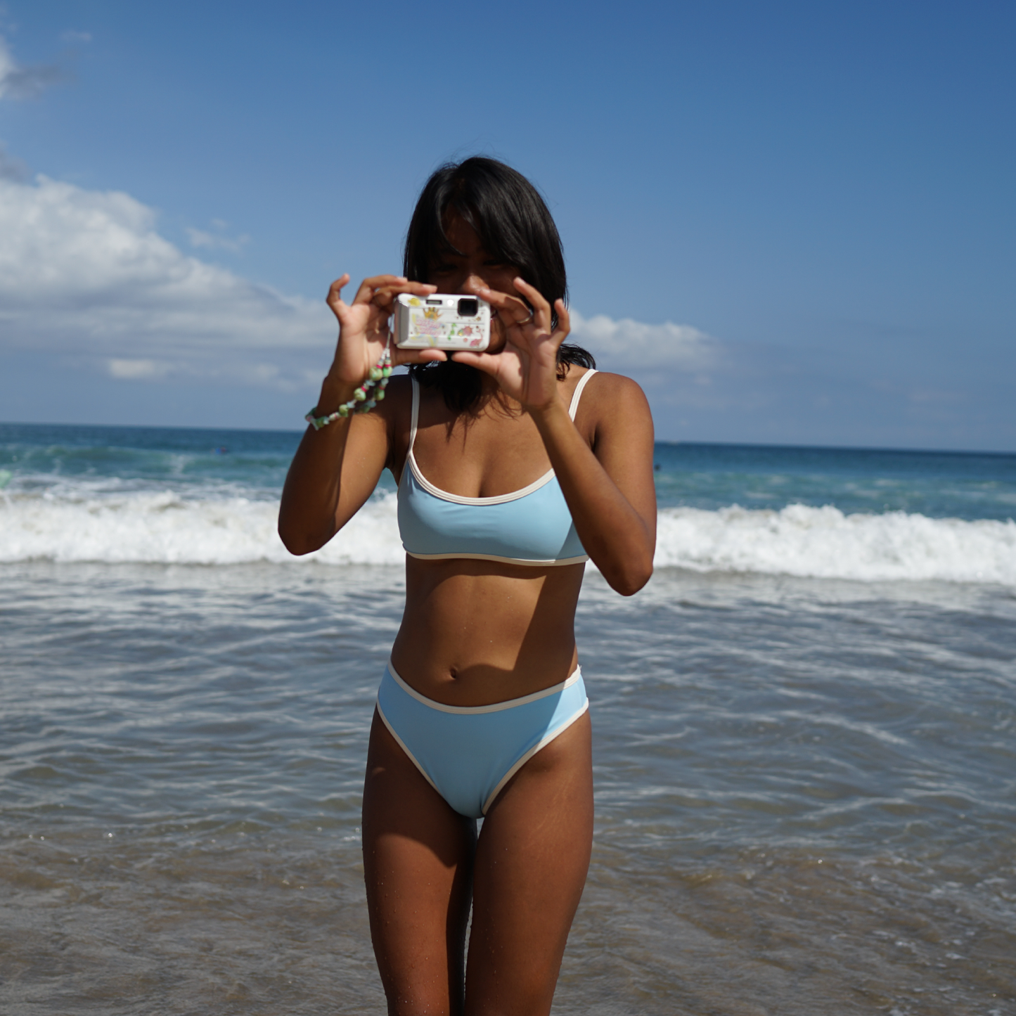 Sky Blue - London Surf Bikini Top