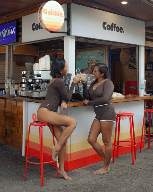 Chocolate - Reverie Surf Suit (Plunge & Boat Neckline)