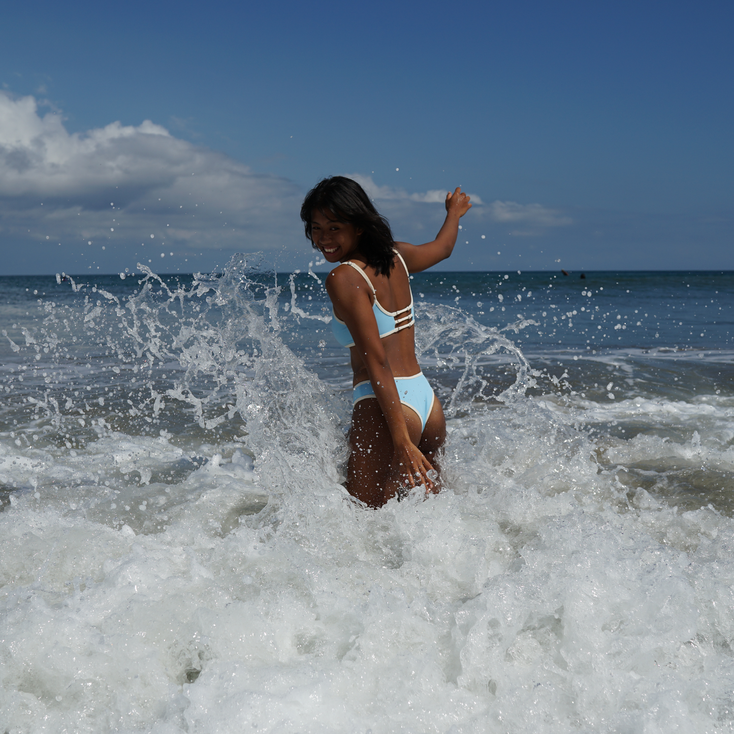 Sky Blue - London Surf Bikini Bottom