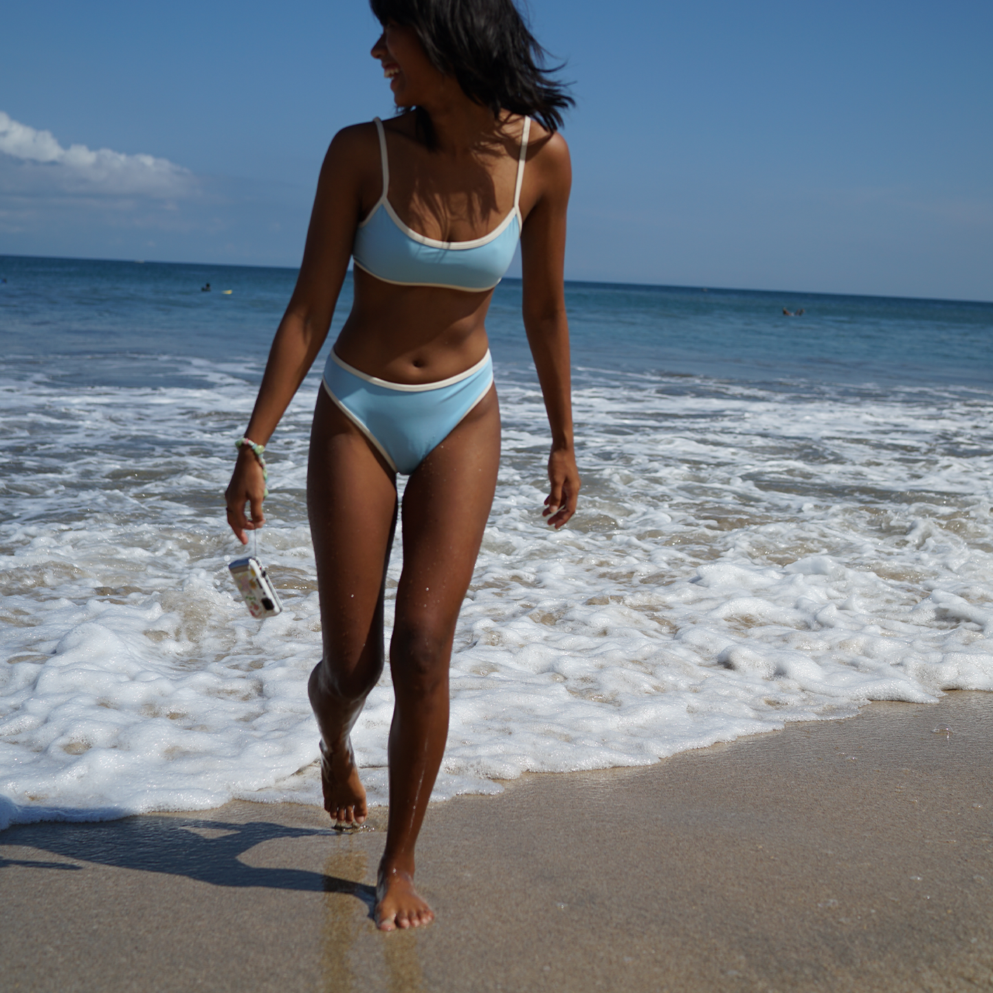 Sky Blue - London Surf Bikini Top