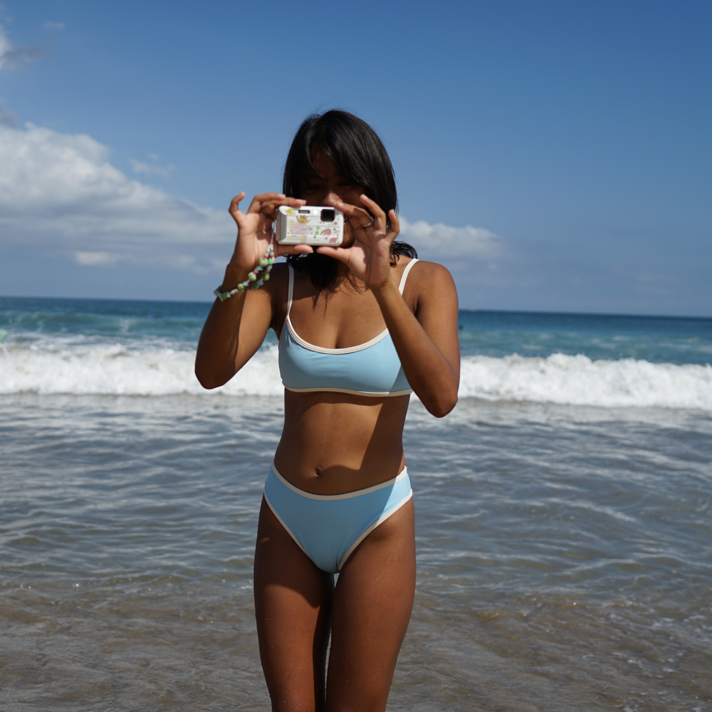 Sky Blue - London Surf Bikini Bottom