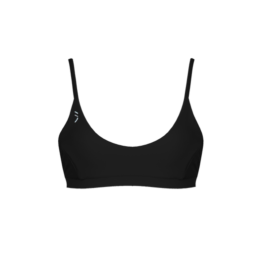 Midnight Black - Sports Classic Surf Bikini Top