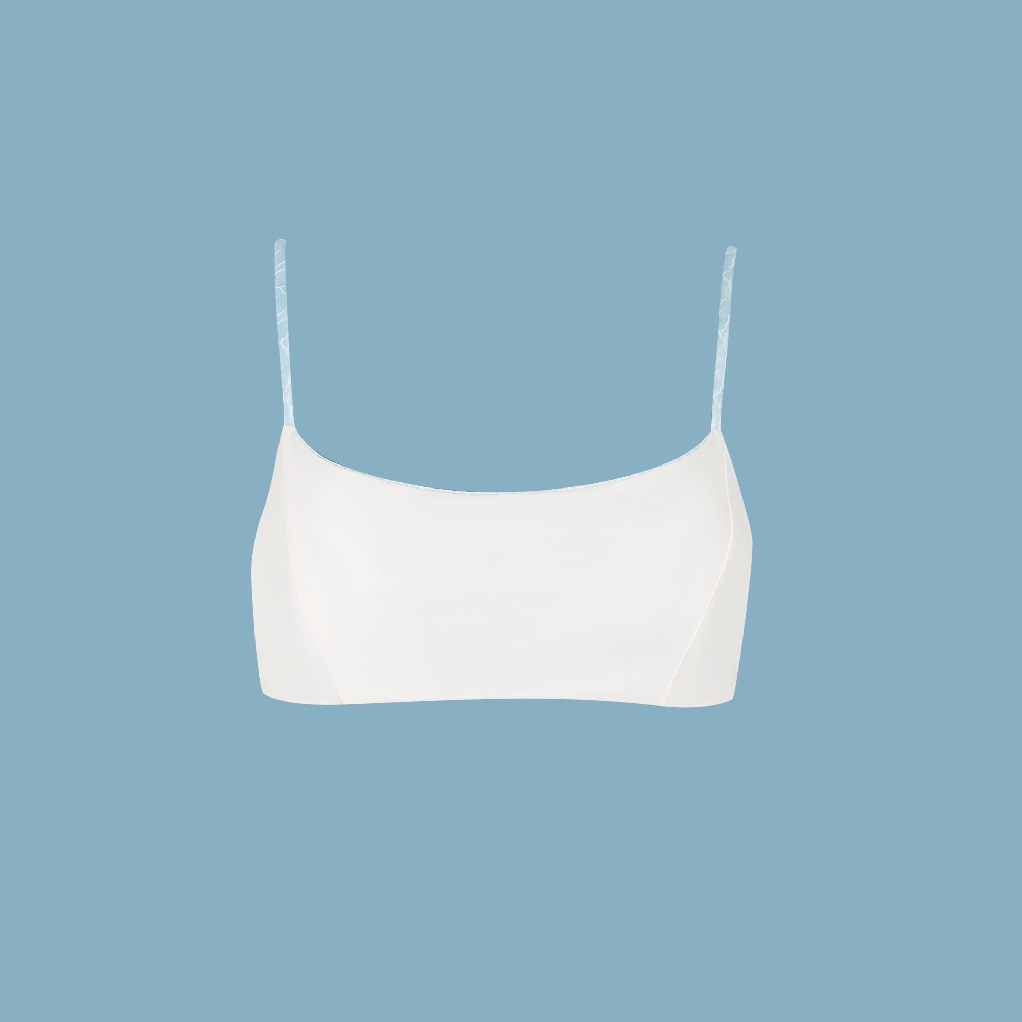 Bay Scallop - Cami Reversible Bikini Top With Fixed Padding